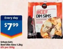 ALDI Urban Eats Beef Dim Sims offer