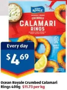 ALDI Ocean Royale Crumbed Calamari Rings offer