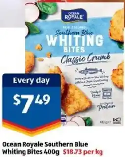 ALDI Ocean Royale Southern Blue Whiting Bites offer