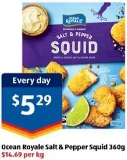 ALDI Ocean Royale Salt & Pepper Squid offer