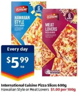 ALDI International Cuisine Pizza Slices offer