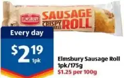 ALDI Elmsbury Sausage Roll offer
