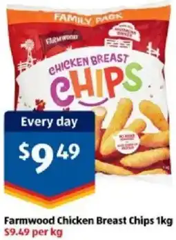 ALDI Farmwood Chicken Breast Chips offer