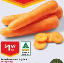 ALDI Australian Carrots offer