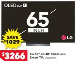 Harvey Norman LG 65″ C5 4K OLED evo Smart TV offer