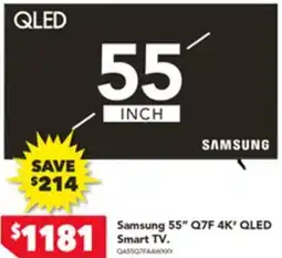 Harvey Norman Samsung 55" 4K QLED Smart TV offer