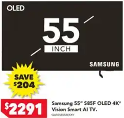 Harvey Norman Samsung 55" OLED 4K Vision Smart AI TV offer