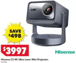 Harvey Norman Hisense C2 4K Ultra Laser Mini Projector offer