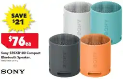 Harvey Norman Sony Compact Bluetooth Speaker offer