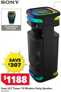 Harvey Norman Sony ULT Tower 10 Wireless Party Speaker offer