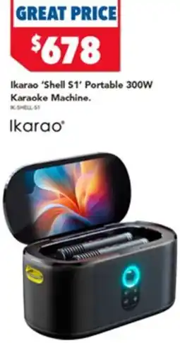 Harvey Norman Ikarao 'Shell S1 Portable Karaoke Machine offer