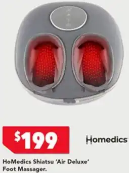 Harvey Norman HoMedics Shiatsu Air Deluxe Foot Massager offer