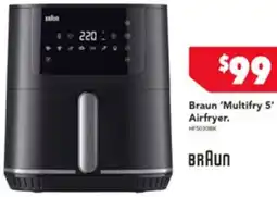 Harvey Norman Braun Multifry 5 Airfryer offer