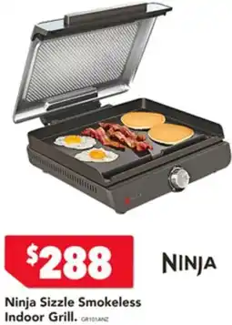 Harvey Norman Ninja sizzle smokeless indoor grill offer