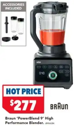 Harvey Norman Braun 'PowerBlend 9' High Performance Blender offer