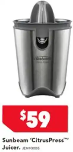 Harvey Norman Sunbeam CitrusPress Juicer offer