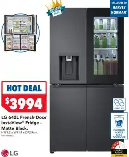 Harvey Norman LG French-Door InstaView Fridge offer