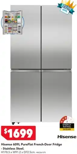 Harvey Norman Hisense PureFlat French-Door Fridge offer