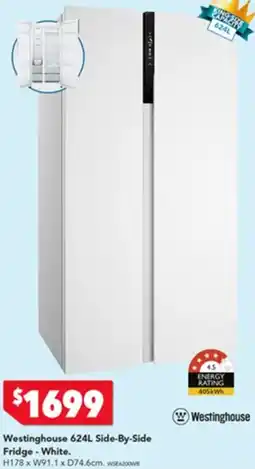 Harvey Norman Westinghouse Side-By-Side Fridge offer