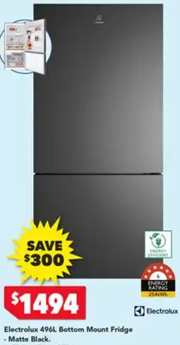 Harvey Norman Electrolux Bottom Mount Fridge offer