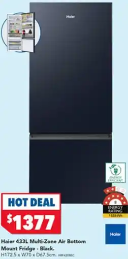 Harvey Norman Haier Multi-Zone Air Bottom Mount Fridge offer