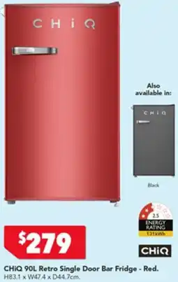 Harvey Norman CHIQ Retro Single Door Bar Fridge offer