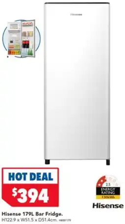 Harvey Norman Hisense Bar Fridge offer