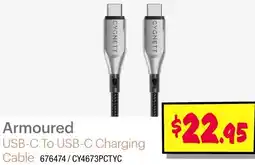 JB Hi-Fi Armoured USB-C To USB-C Charging Cable offer