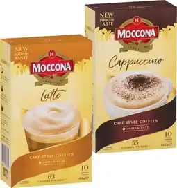 IGA Moccona Coffee Sachets 8‑10 Pack Selected Varieties offer