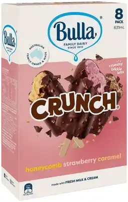 IGA Bulla Ice Cream Sticks 8 Pack Selected Varieties offer