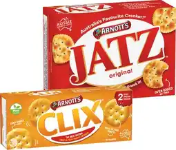 IGA Arnott’s Jatz 225g, Clix or Vita‑Weat Wholegrains Crackers 250g Selected Varieties offer