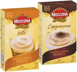 IGA Moccona Coffee Sachets 8‑10 Pack Selected Varieties offer