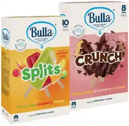 IGA Bulla Ice Cream or Frozen Yoghurt Sticks 8‑14 Pack Selected Varieties offer