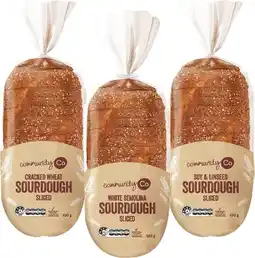 IGA Community Co Sliced Sourdough 630g Selected Varieties offer