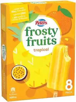 IGA Peters Frosty Fruits 8 Pack or Fruit Stack 6 Pack Selected Varieties offer