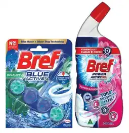 IGA Bref Rim Block Toilet Cleaner 42‑50g or Gel 600‑700mL Selected Varieties offer