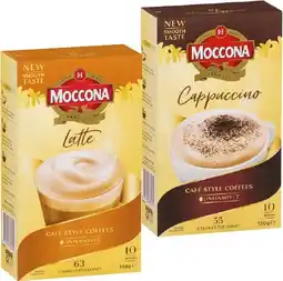IGA Moccona Coffee Sachets 8‑10 Pack Selected Varieties offer