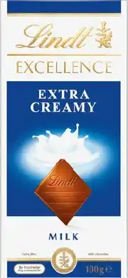 IGA Lindt Excellence Chocolate Block 80‑100g Selected Varieties offer