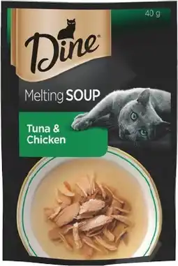 IGA Dine Melting Soup Cat Food 35-40g Selected Varieties offer