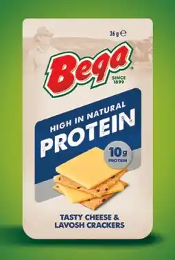 IGA Bega High Protein Tasty Cheese & Lavosh Crackers 36g offer