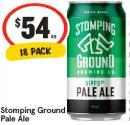 IGA Stomping Ground Pale Ale offer