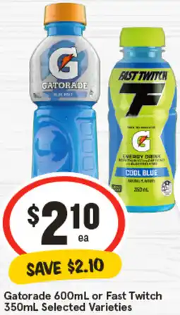 IGA Gatorade or Fast Twitch Selected Varieties offer