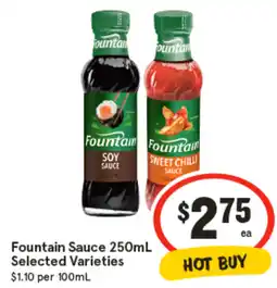 IGA Fountain Sauce Selected Varieties offer