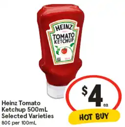IGA Heinz Tomato Ketchup Selected Varieties offer