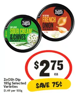 IGA ZooSh Dip Selected Varieties offer