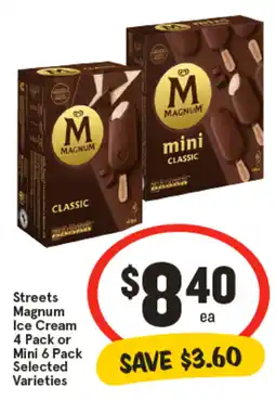 IGA Streets Magnum Ice Cream Selected Varieties offer
