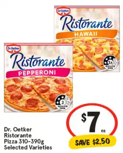 IGA Dr. Oetker Ristorante Pizza Selected Varieties offer