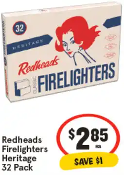 IGA Redheads Firelighters Heritage offer