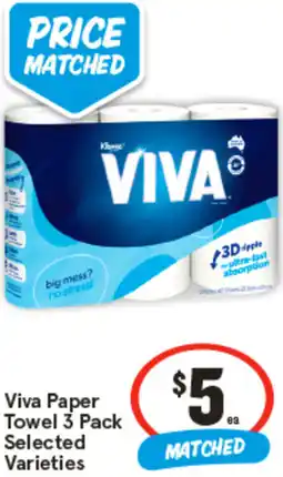 IGA Viva Paper Towel Selected Varieties offer