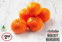 IGA Australian murcott mandarins offer